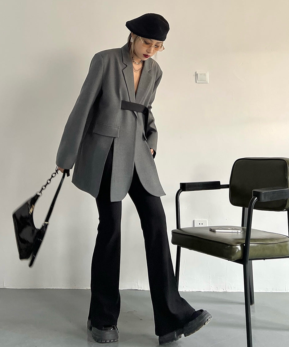 Structured Strap Tailored Jacket