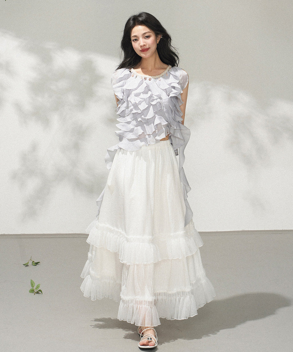 Lunaria Ruffle Skirt