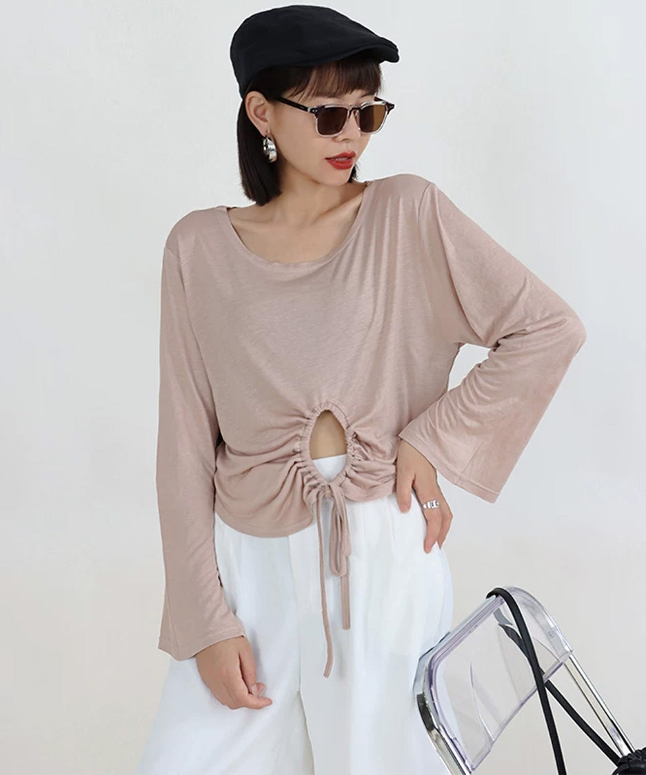 Drawstring Drape Top