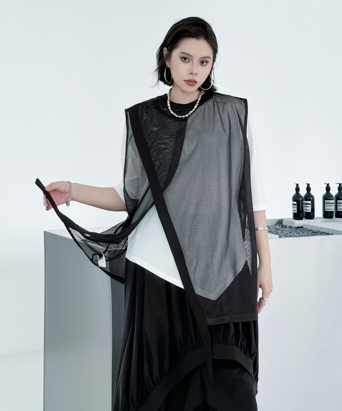Mesh Layered Vest