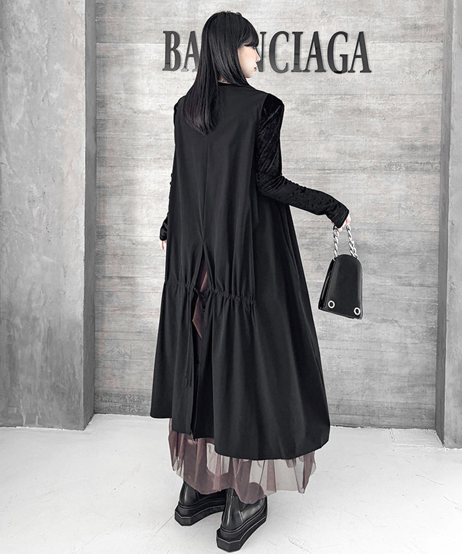 Zip Front Volume Layered Vest