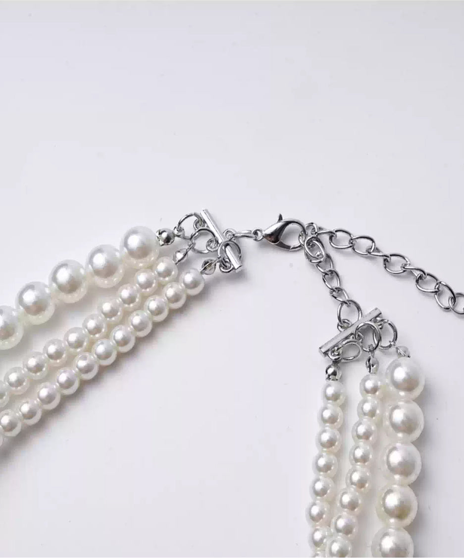 Multi Strand Pearl Necklace