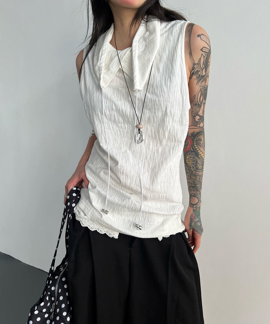 Ripple Collar Top