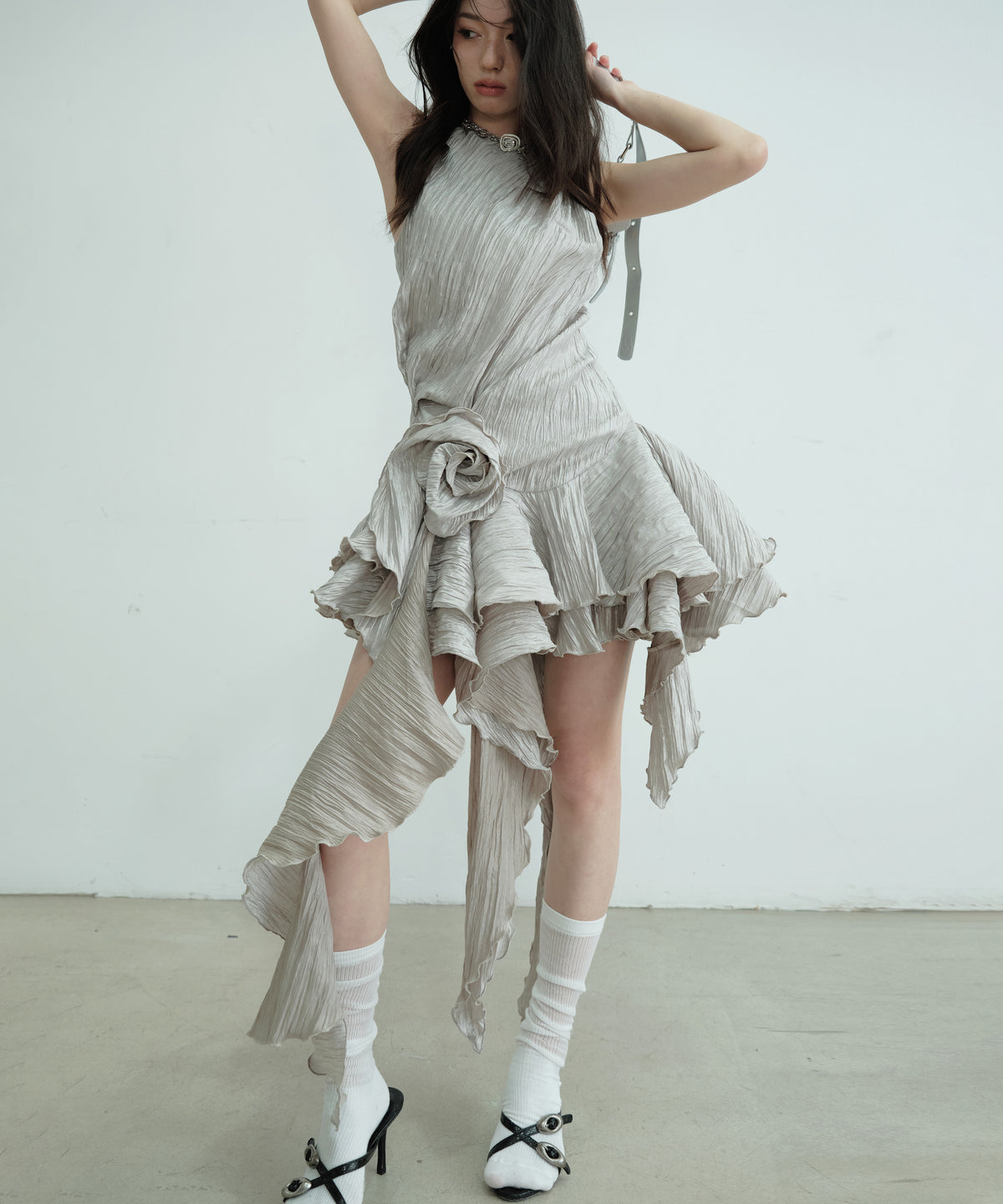 Ripple Flow Petal Dress