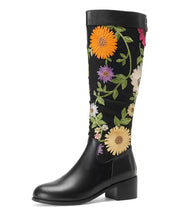 Floral / Black / 22cm