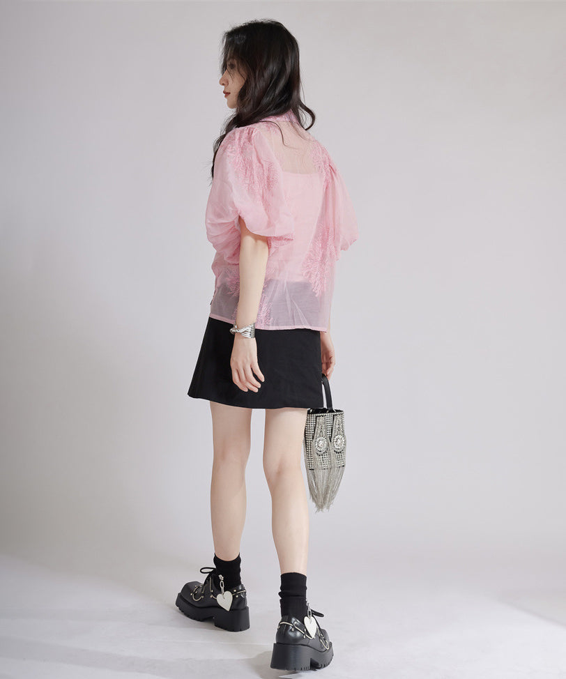 Floral Sheer Blouse
