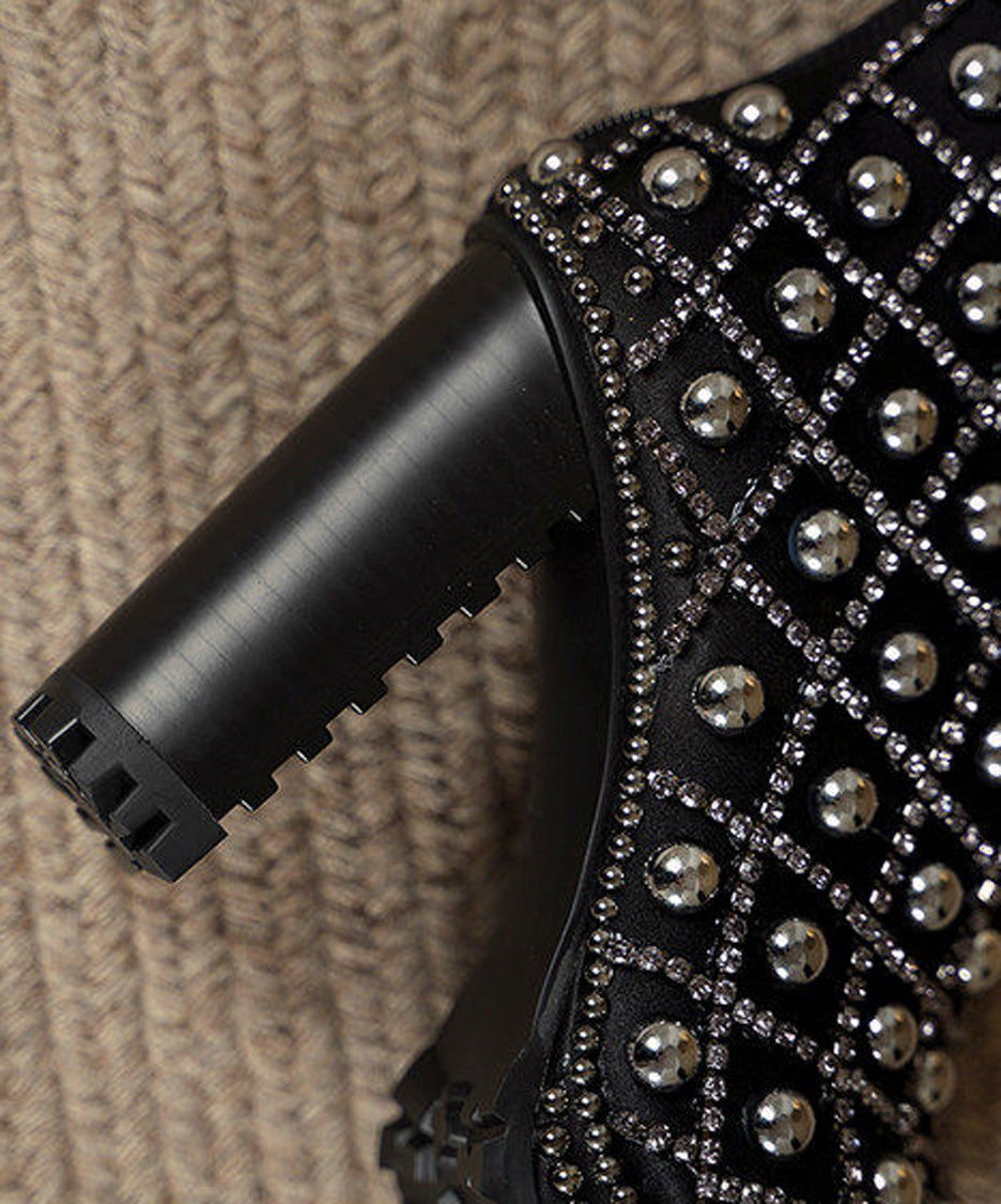Crystal Grid Platform Boots