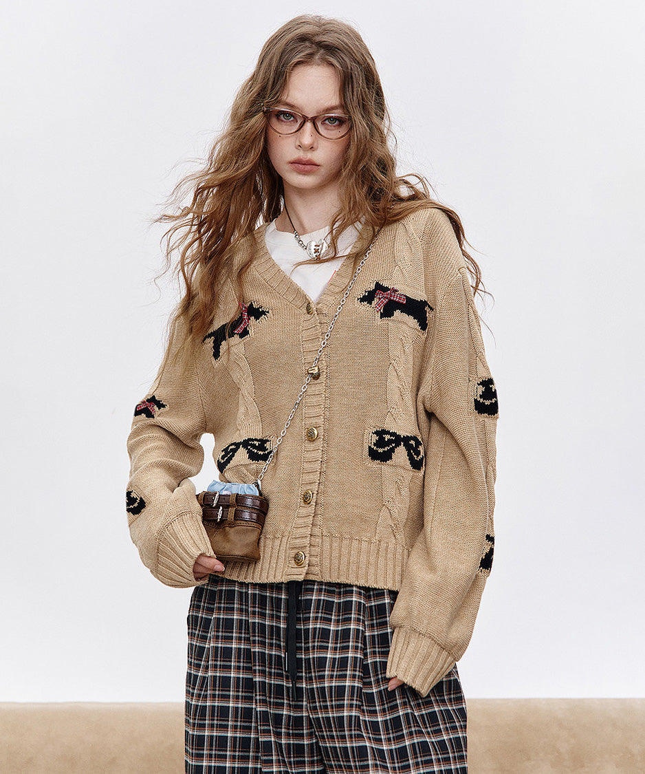 Ribbon Terrier Cardigan