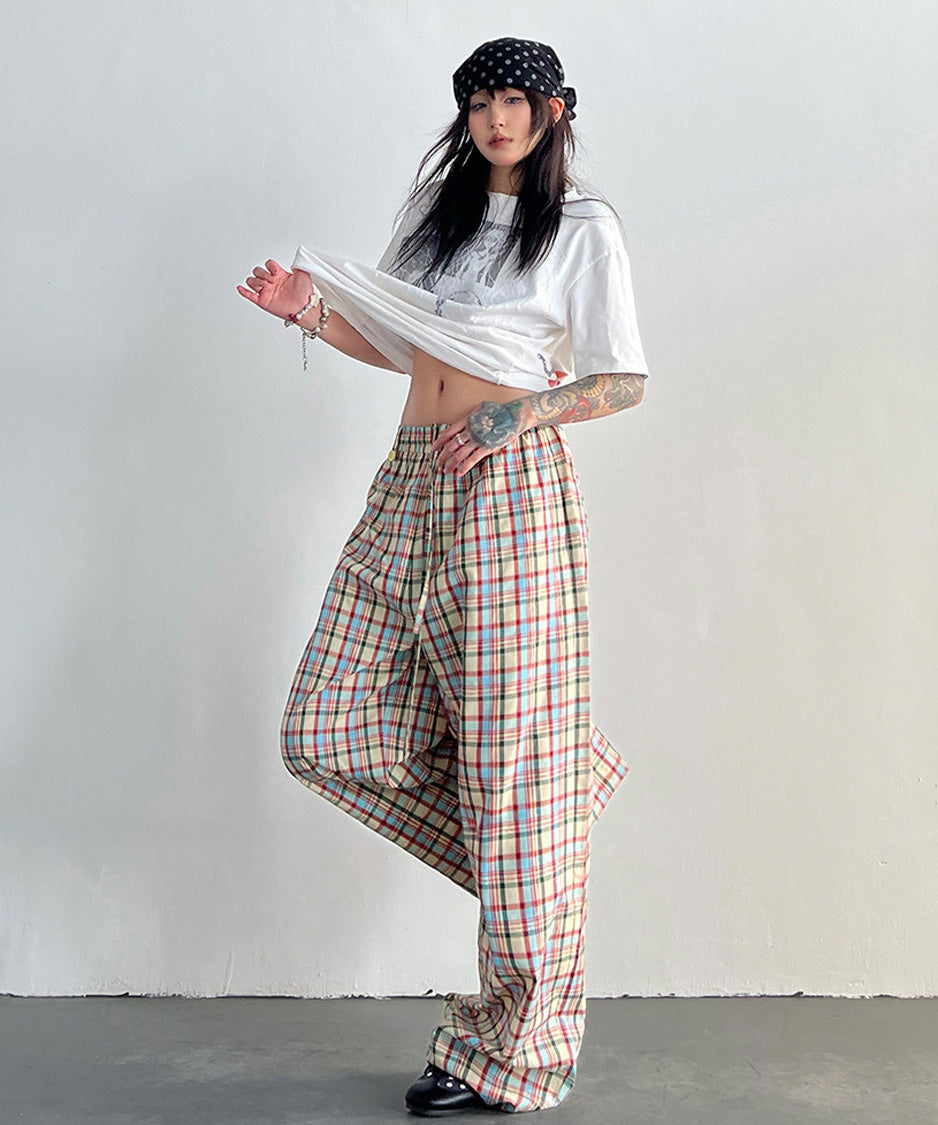 Plaid Ease Pants