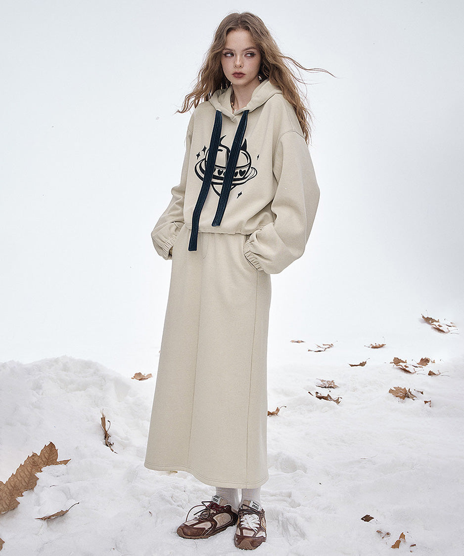 Orbit Hood Top＆Skirt Co-ord