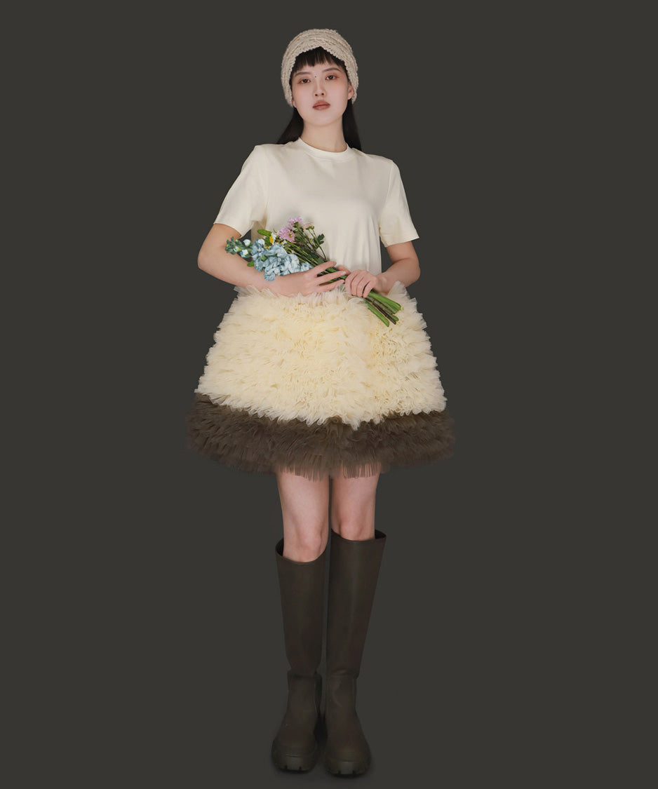 Cloud Ruffle Dress