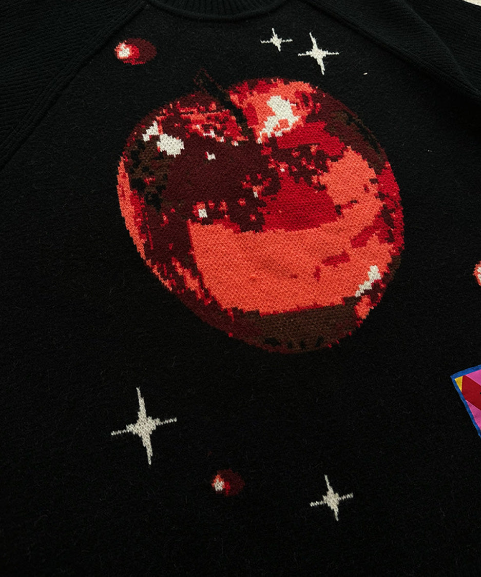 Pixel Apple Knit Sweater