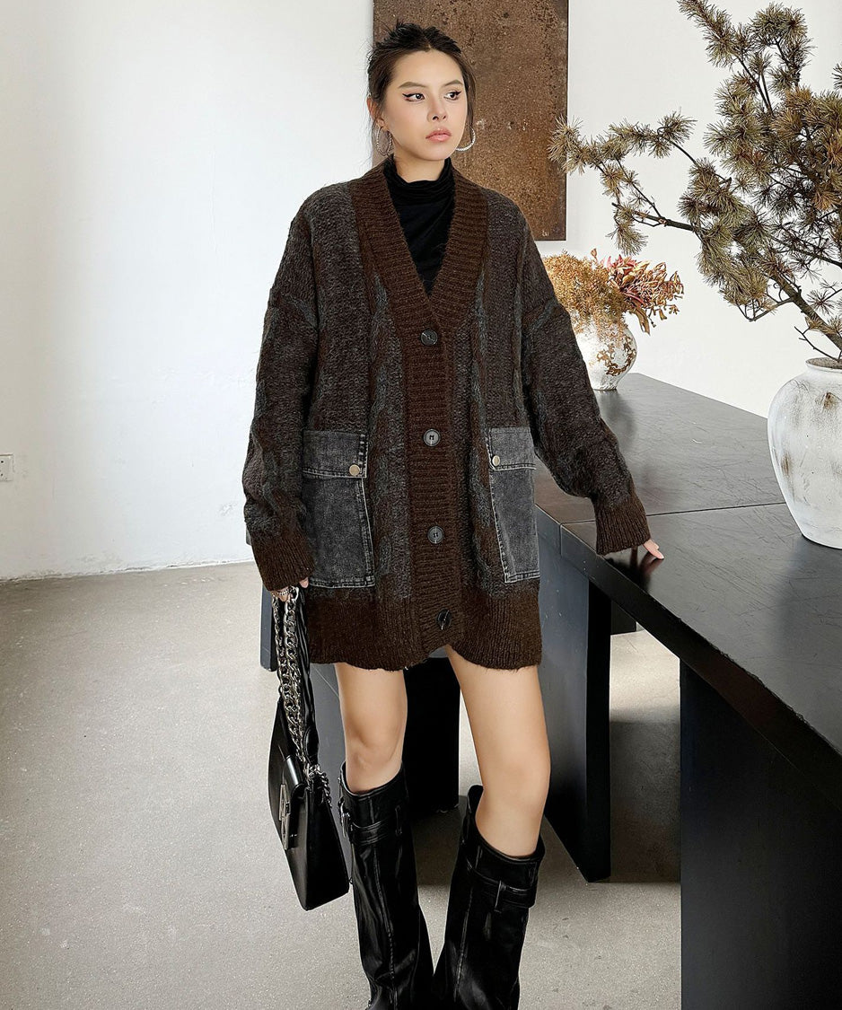 Contour Pocket Knit Cardigan