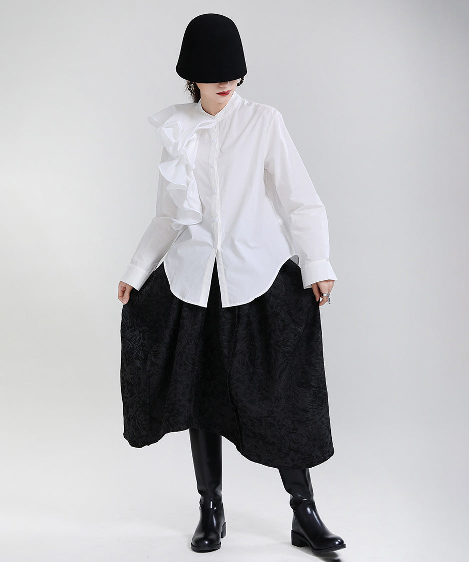 Layered Frill Accent Shirt