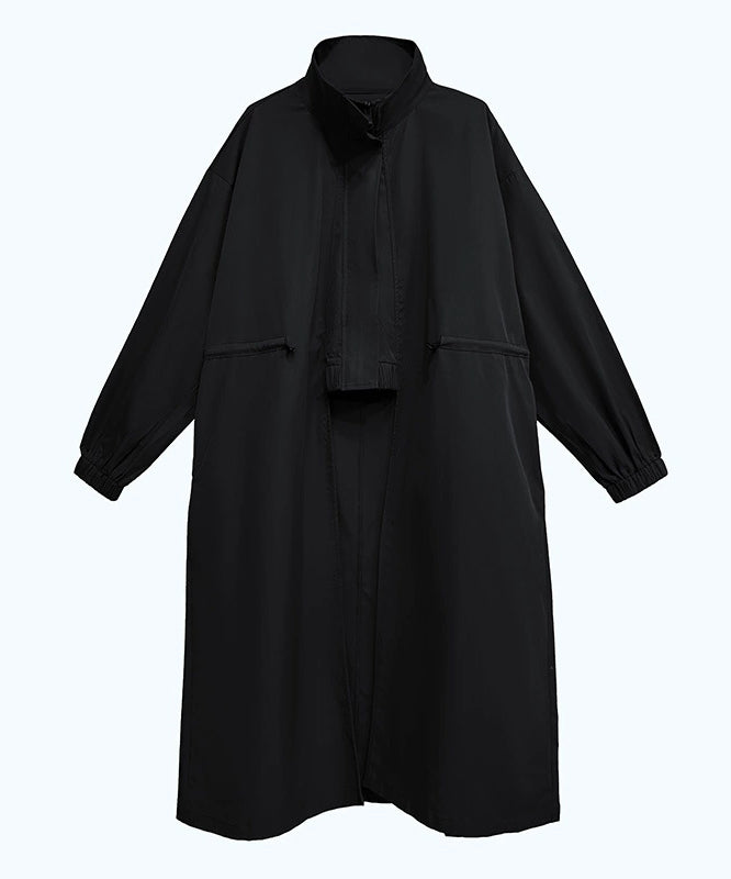 High Neck Wide Long Jacket
