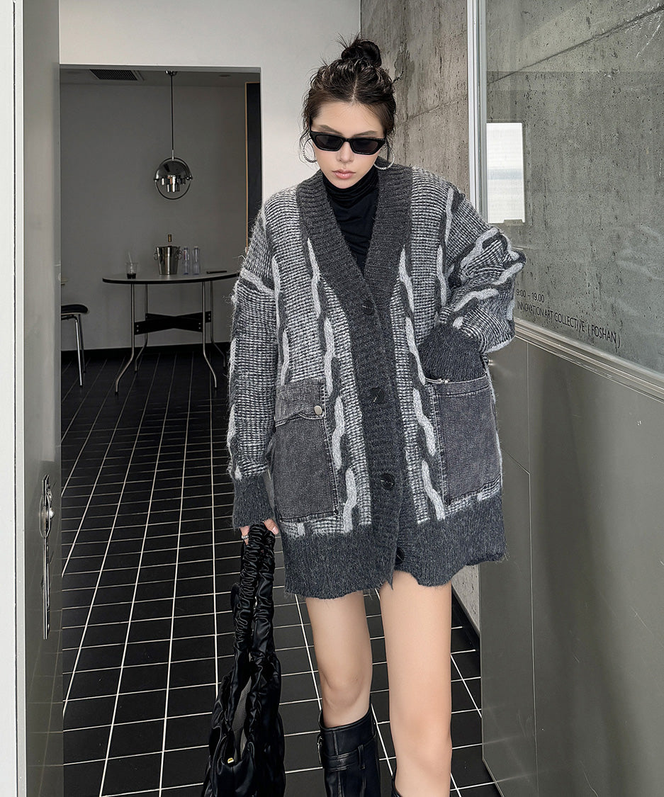 Contour Pocket Knit Cardigan
