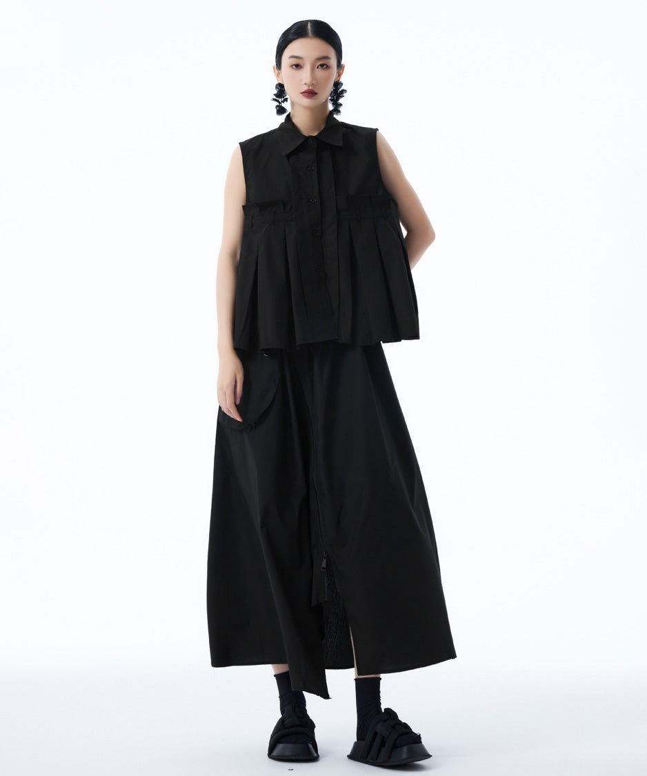 Nivelle Pleat Blouse