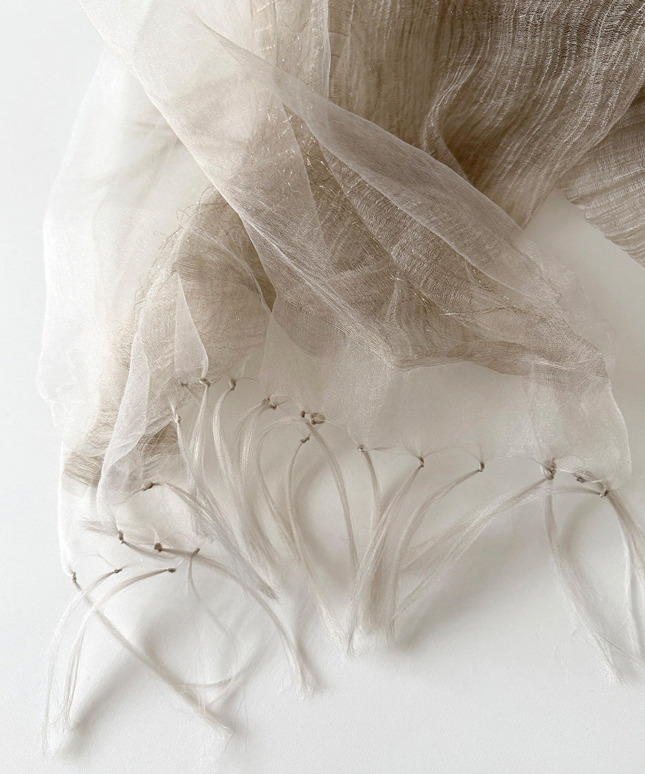 Mist Layer Fringe Scarf