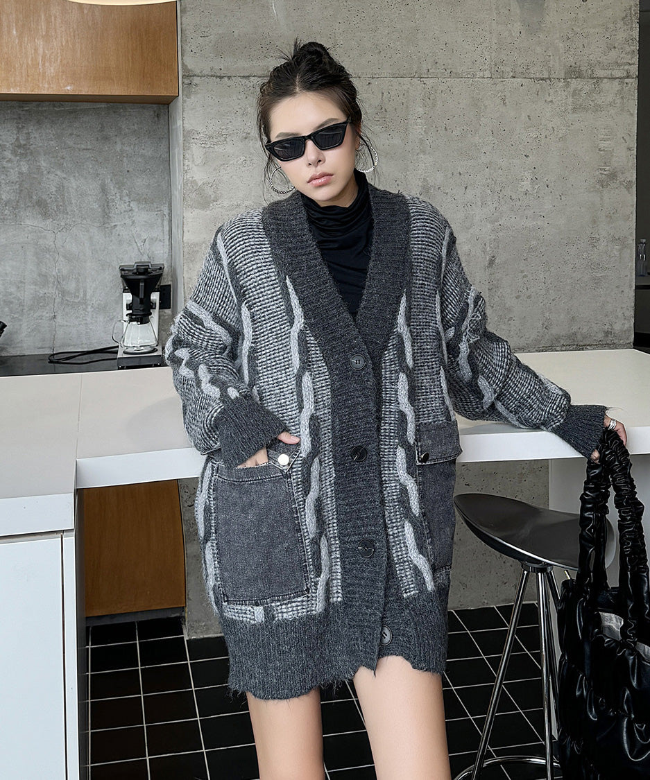 Contour Pocket Knit Cardigan