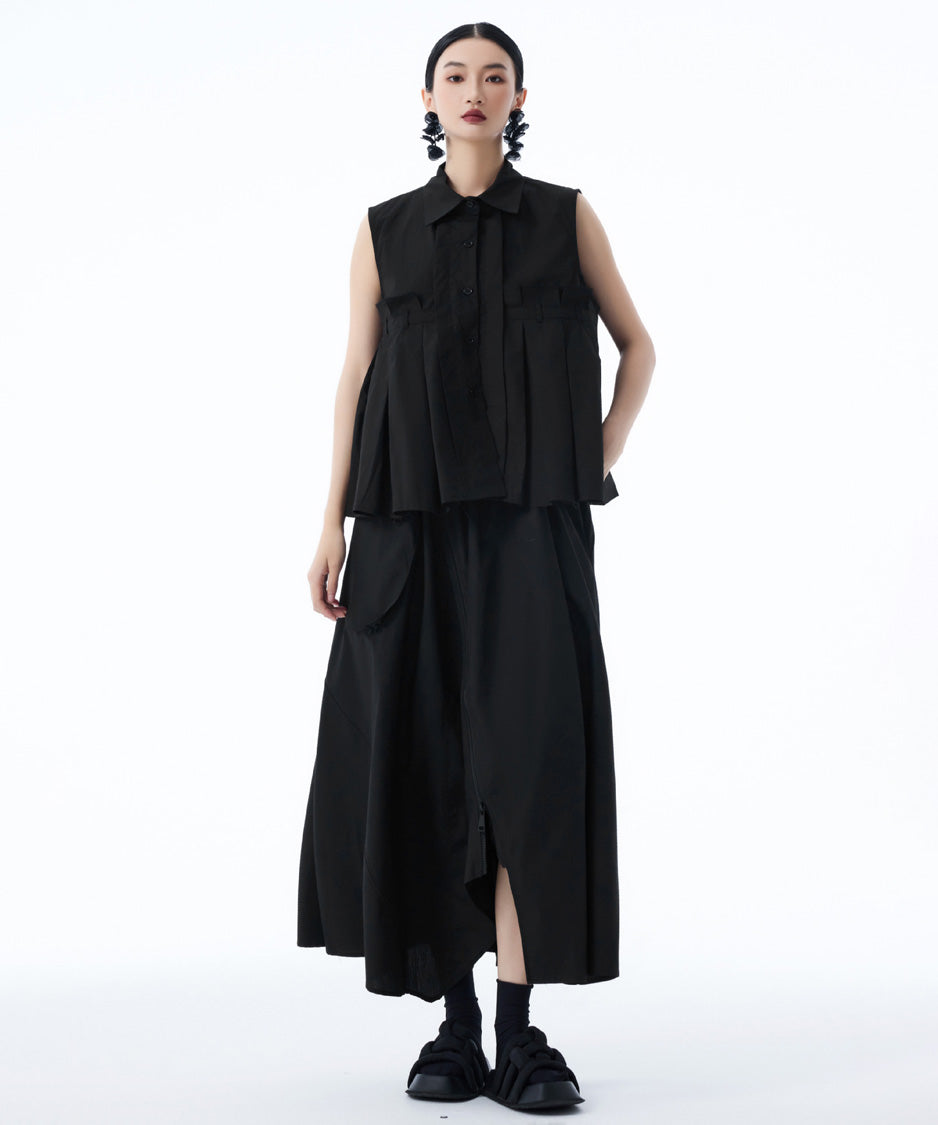 Nivelle Pleat Blouse
