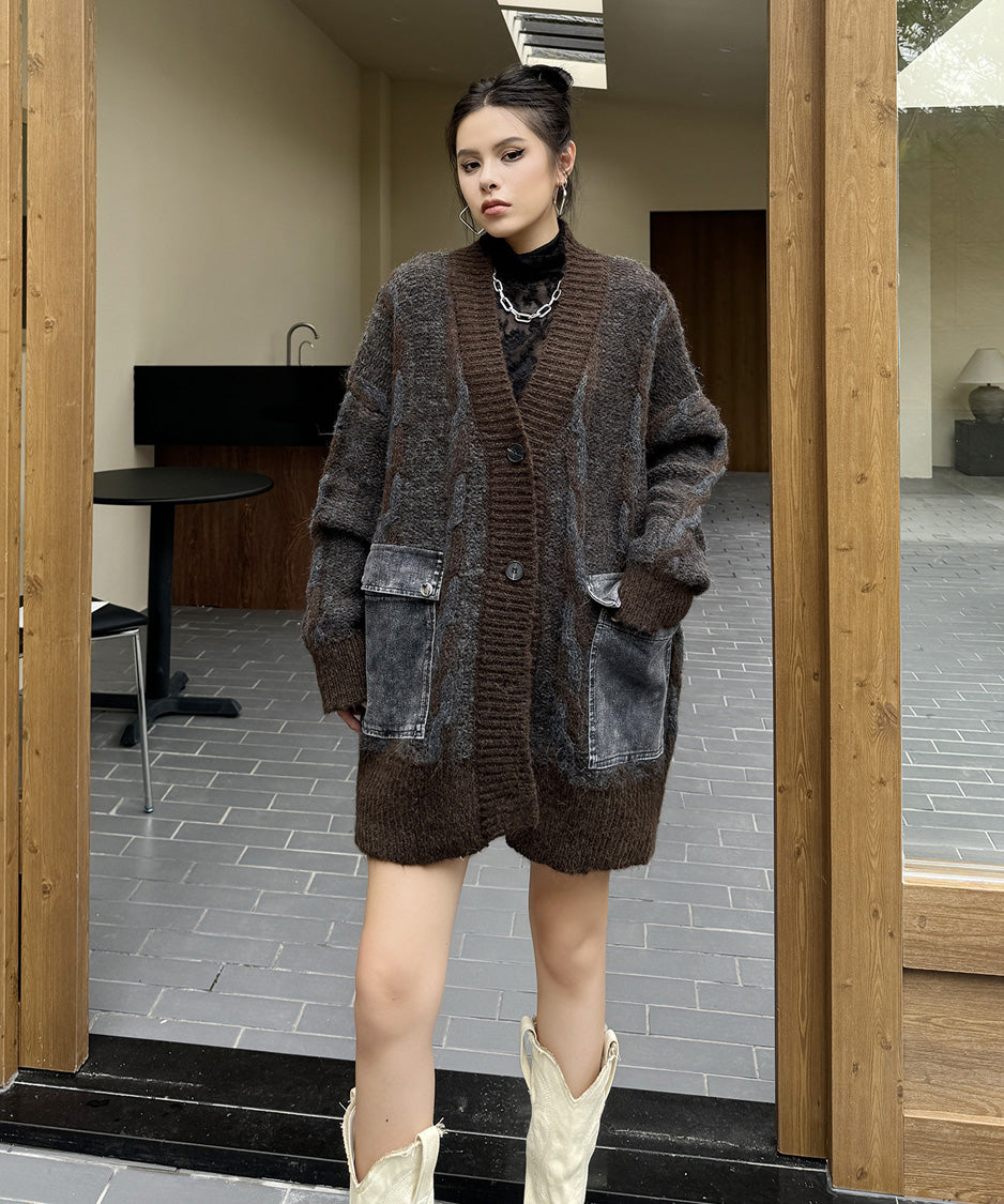 Contour Pocket Knit Cardigan