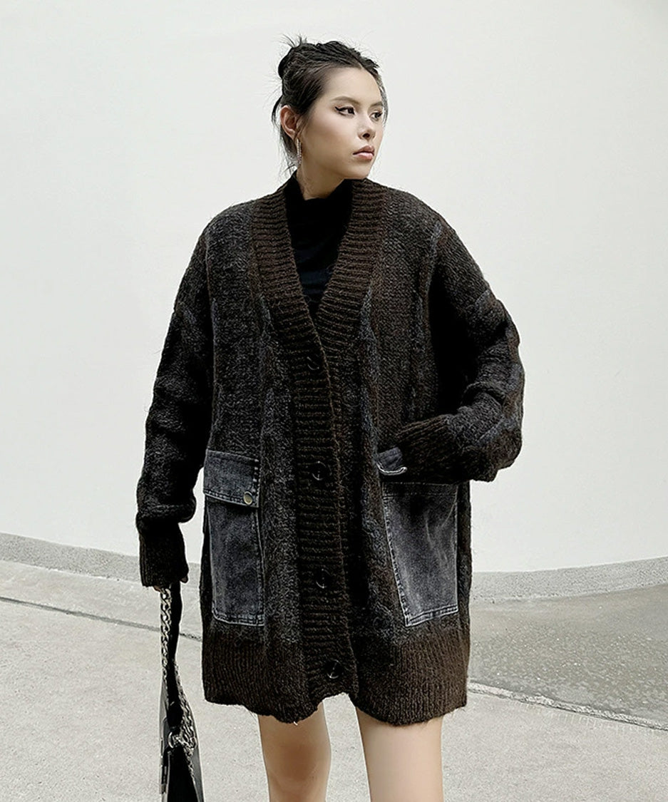 Contour Pocket Knit Cardigan