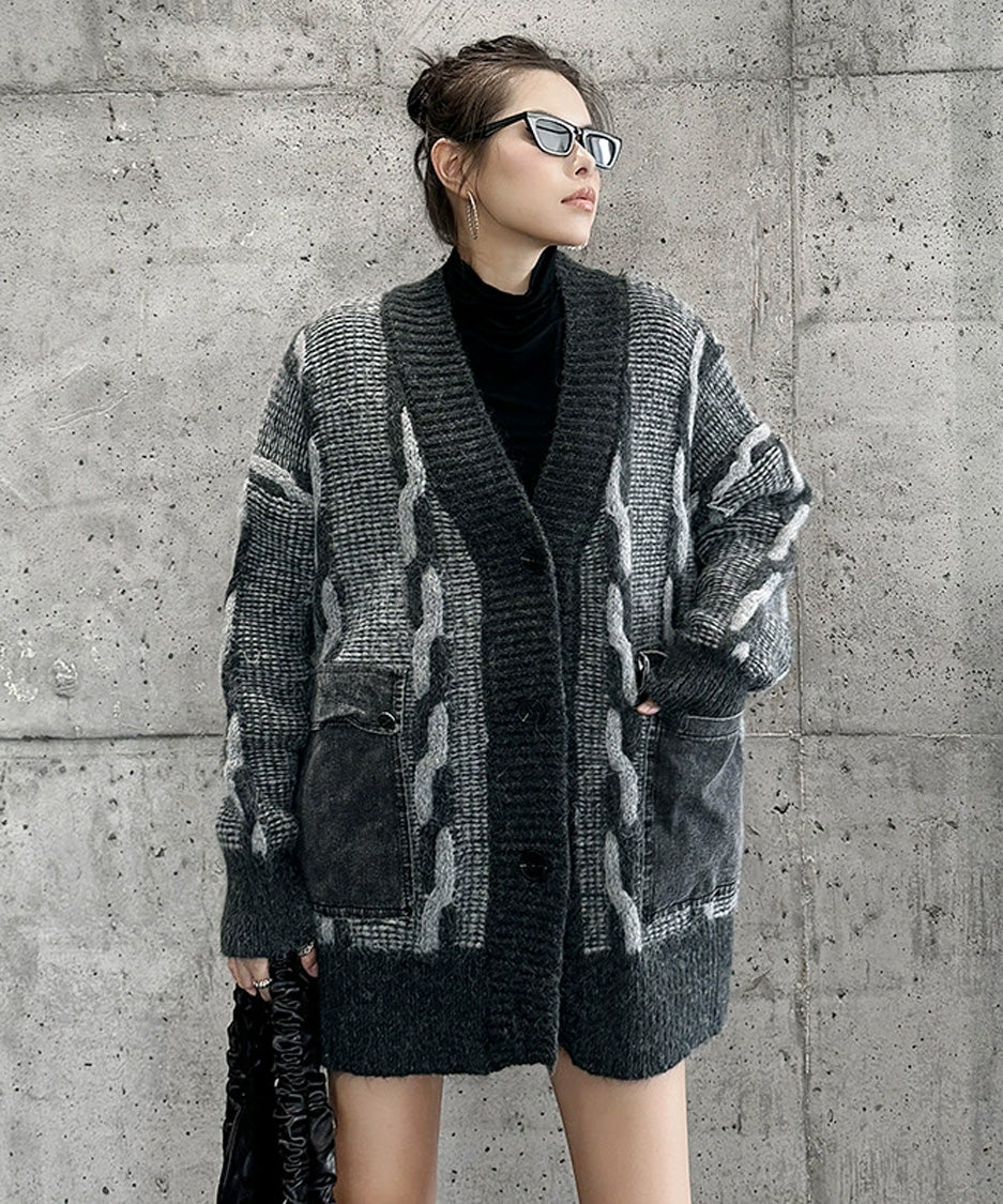 Contour Pocket Knit Cardigan