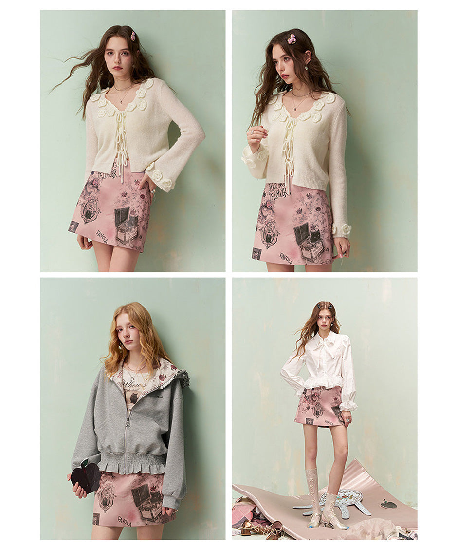 Rose Tale Mini Skirt