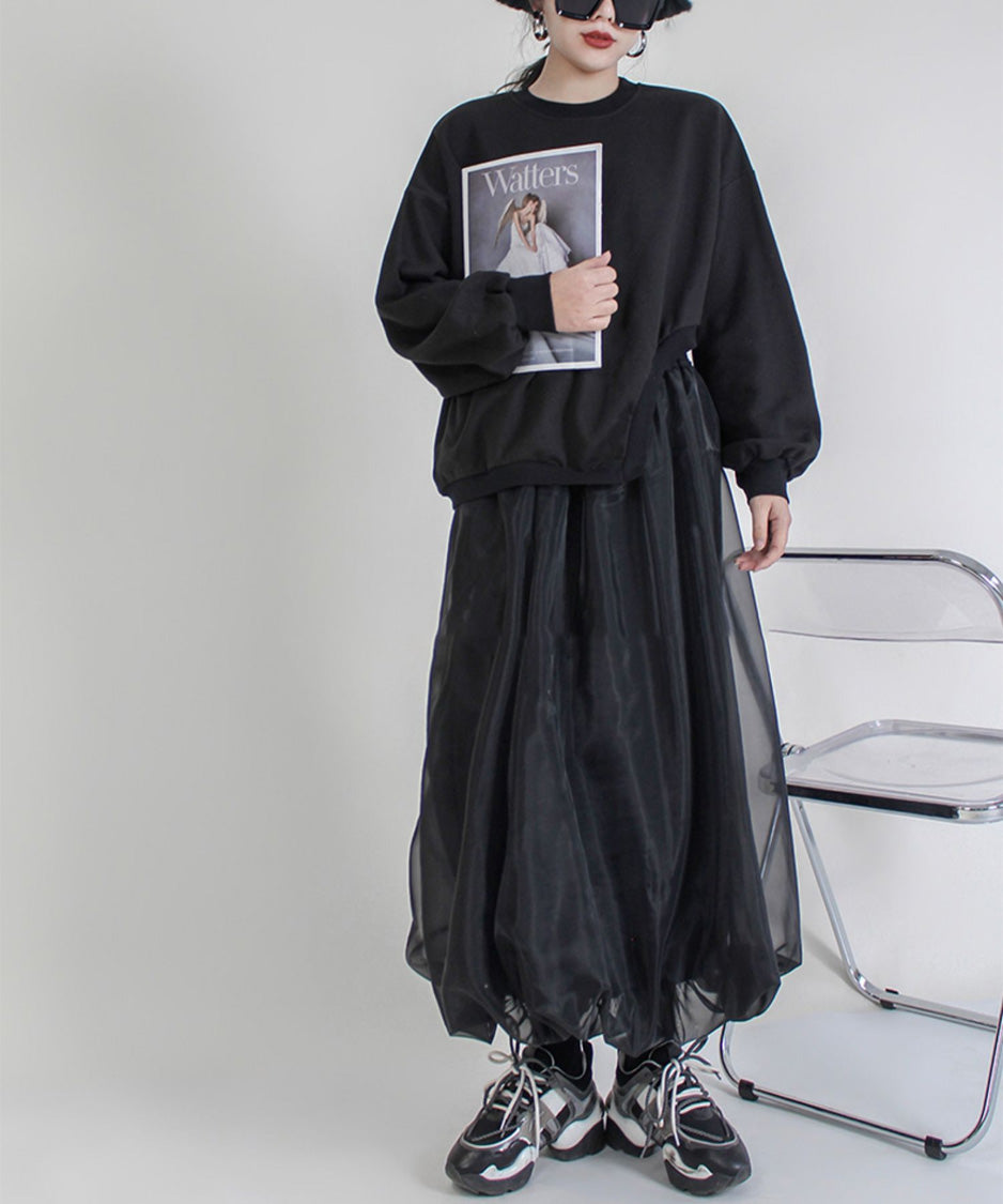 Asymmetric Hem Sweatshirt