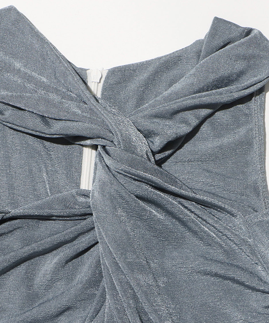 Cross Drape Maxi Dress