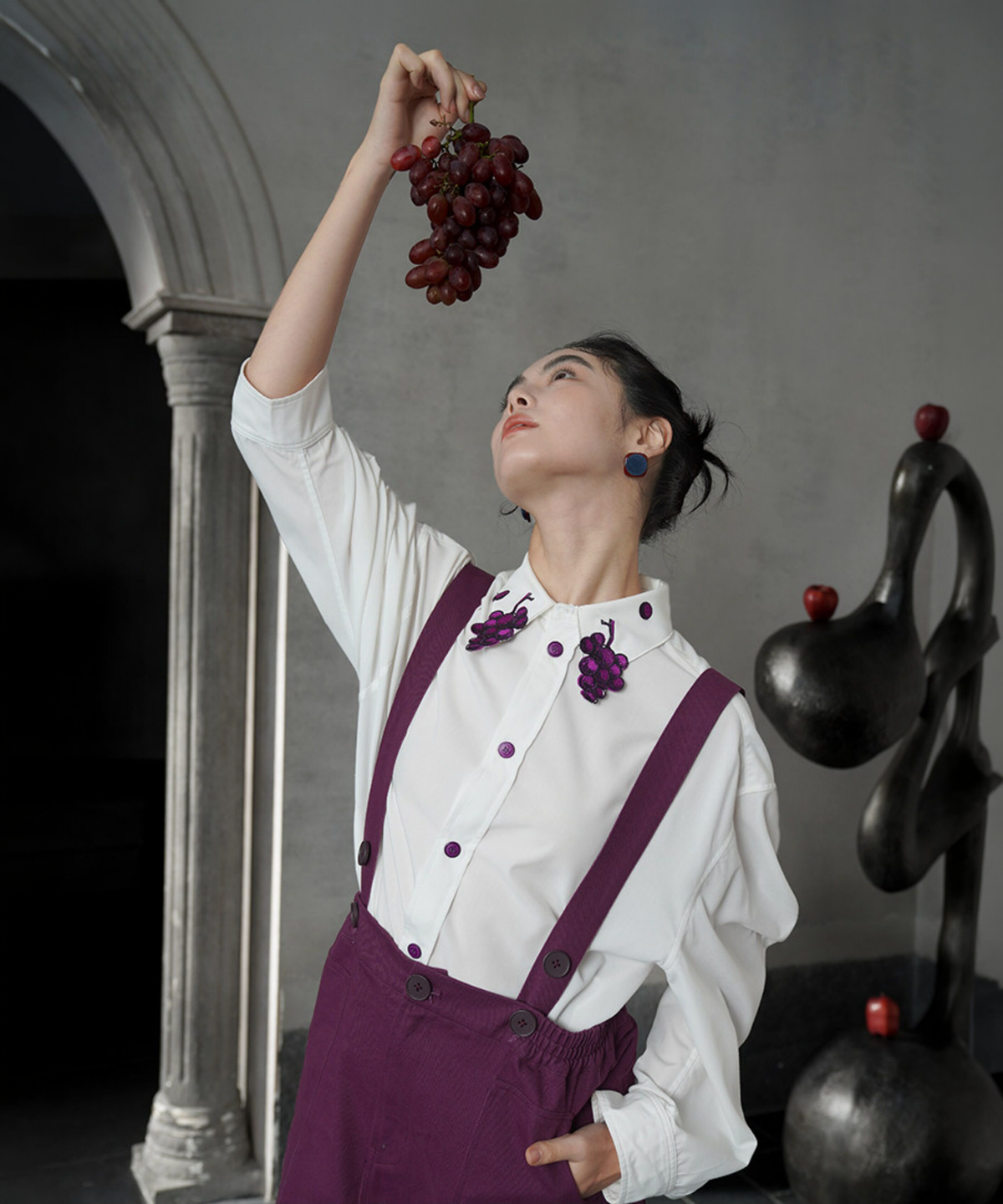 Grape Collar Blouse
