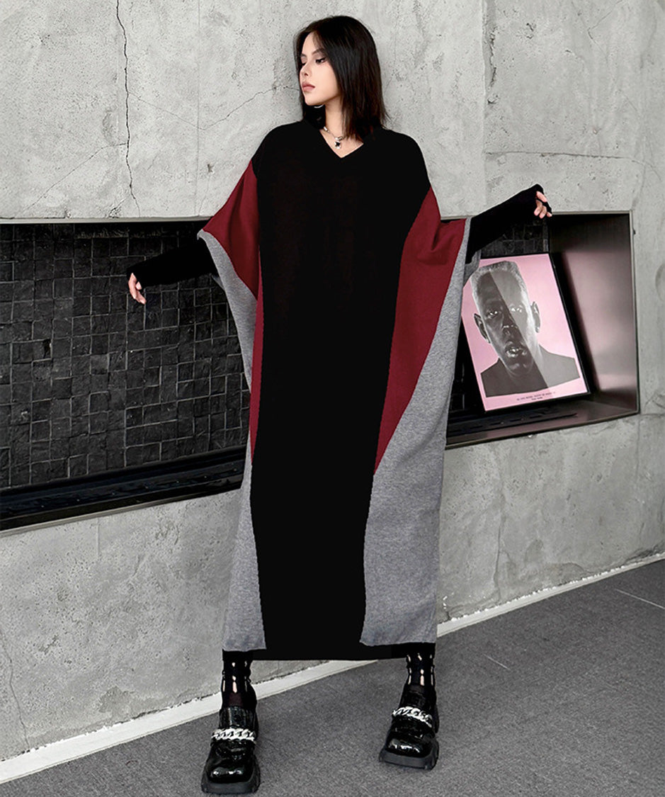 Panel Knit Long Dress