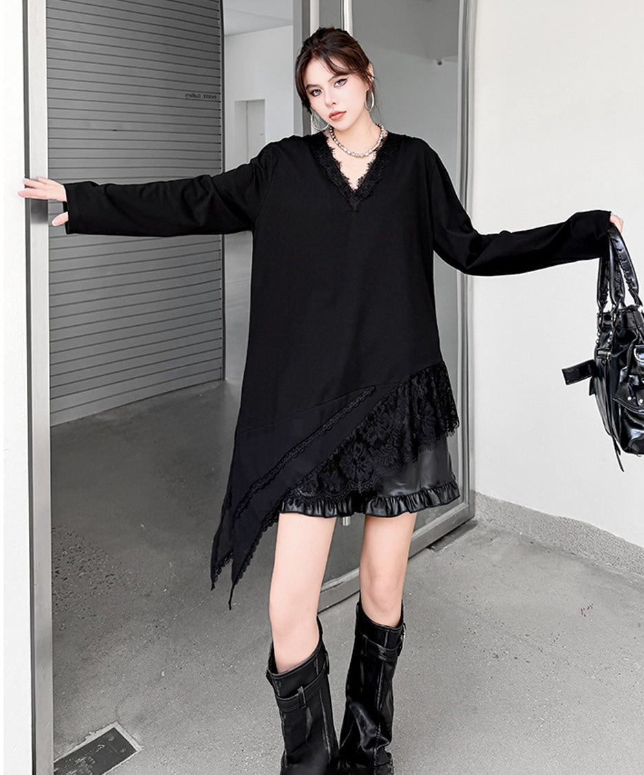 Mirevane Angled Hem Top