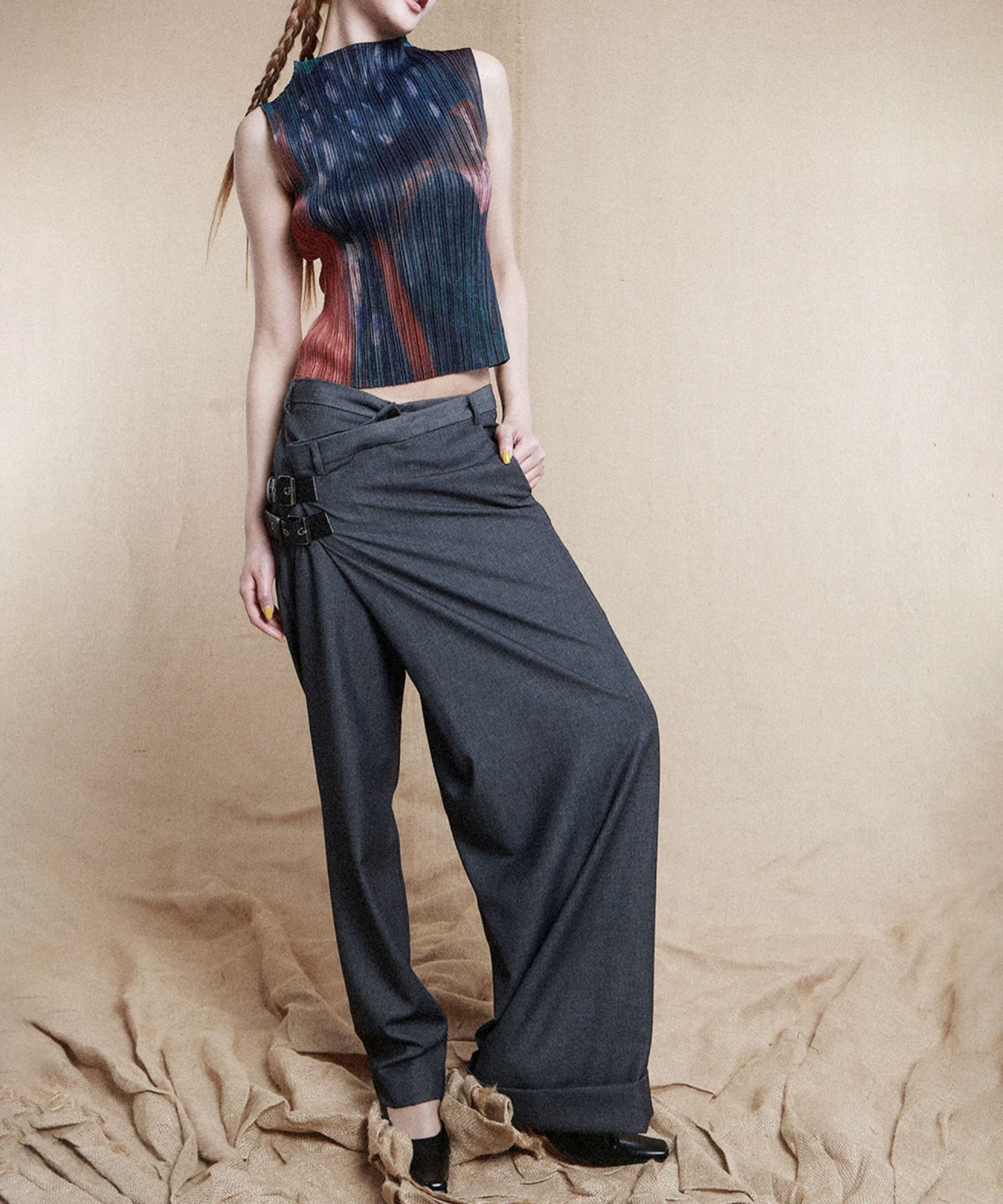 Pleated Art Top