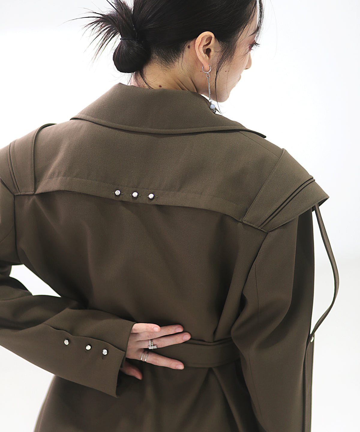 Split Layered Buckle Jacket
