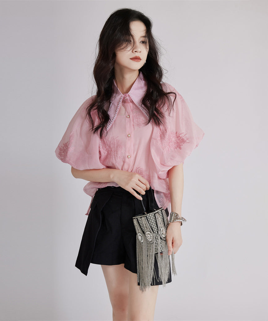 Floral Sheer Blouse