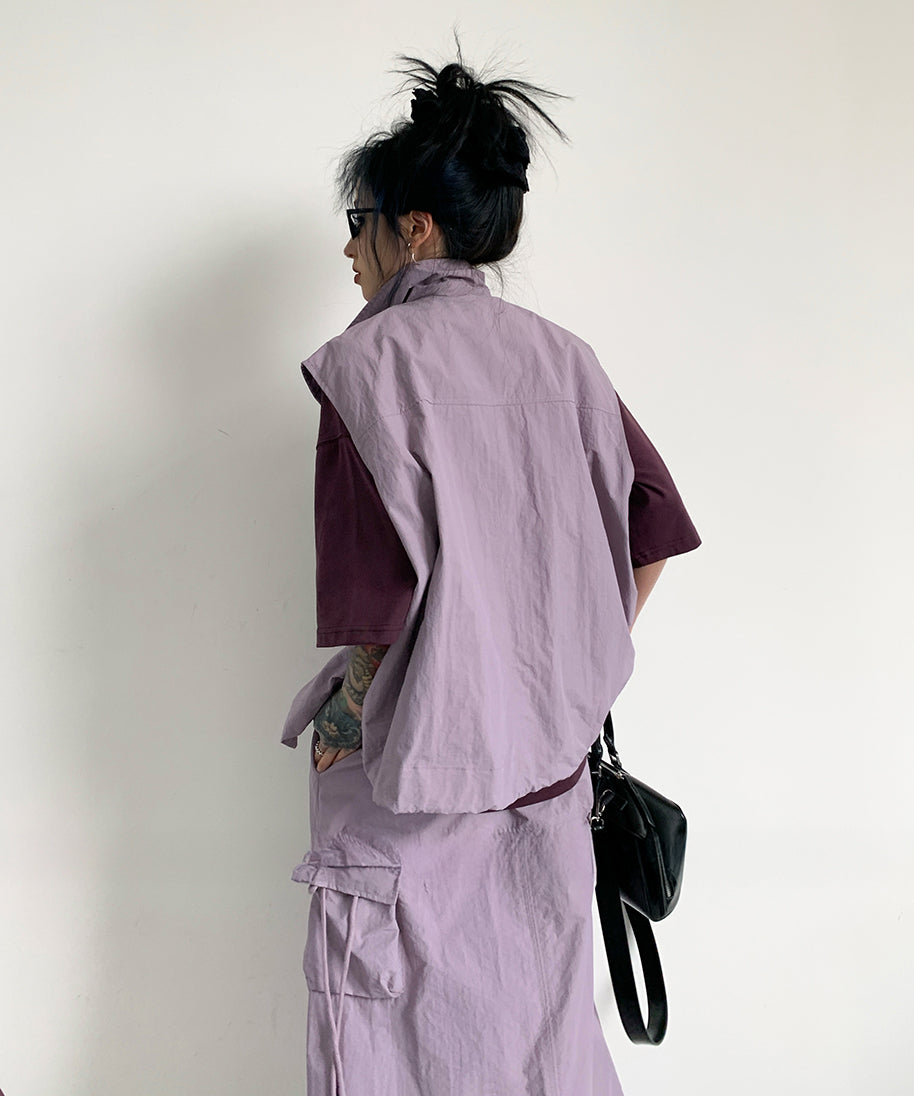 Utility Vest & Cargo Maxi Skirt