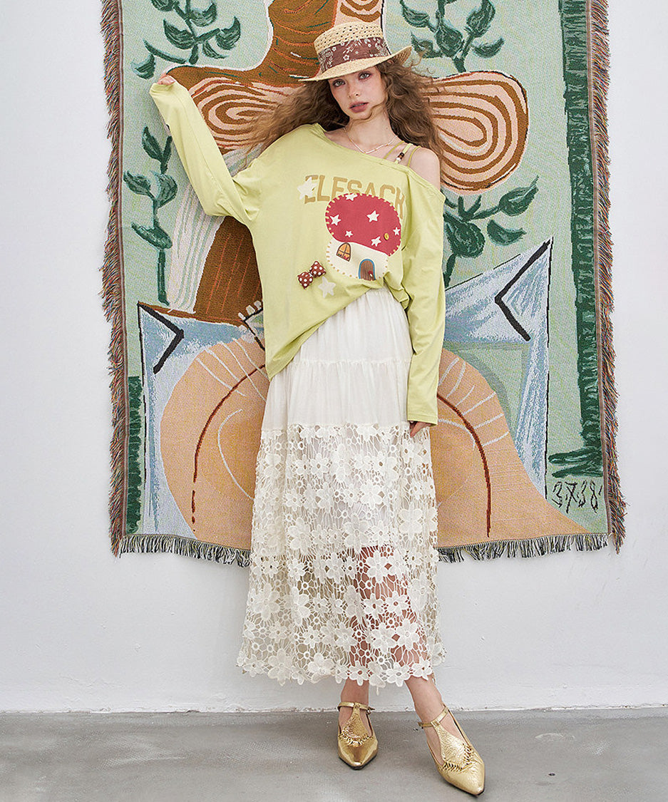 Lace Meadow Tier Skirt