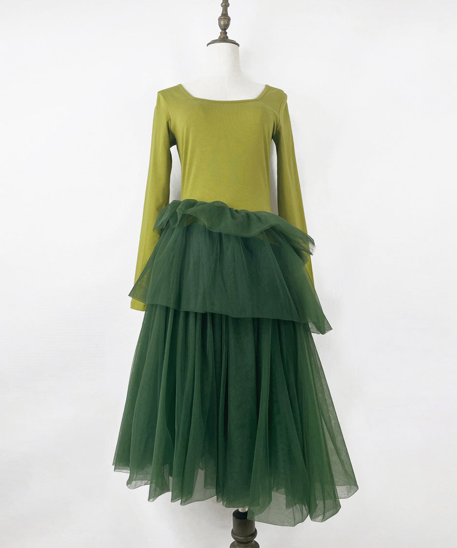 Tiered Drape Dress