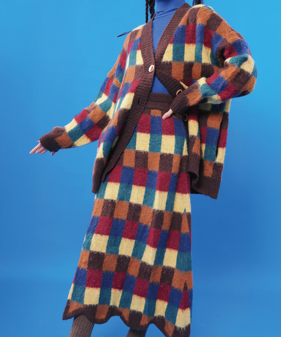Color Block Check Series