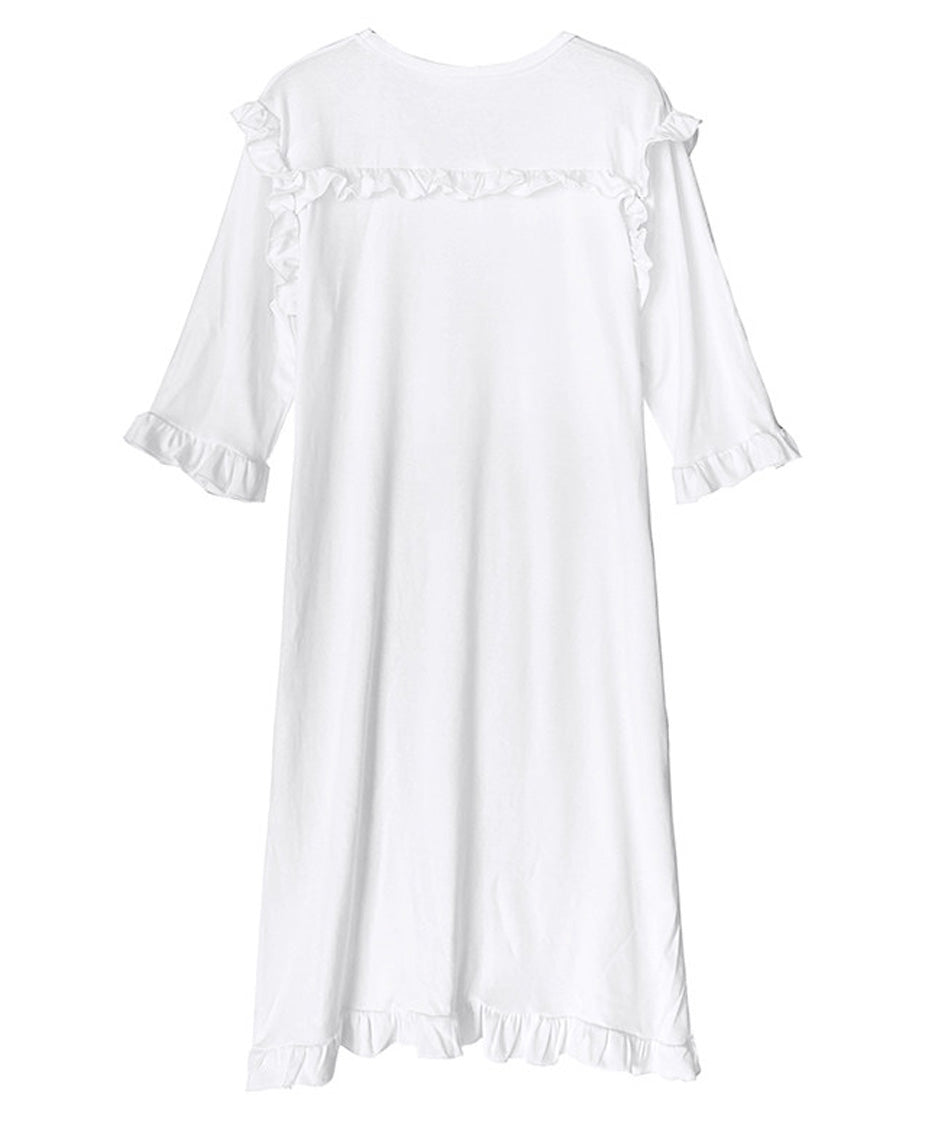 Ripple Shoulder Midi Dress