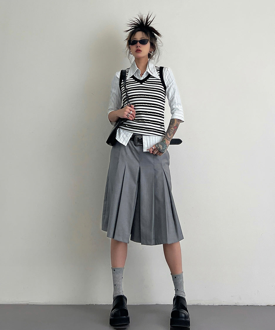 Center Pleat Culottes