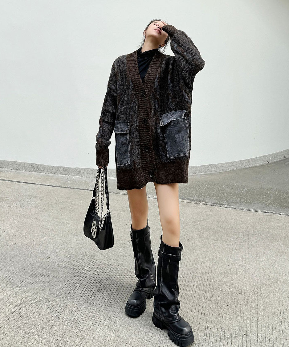 Contour Pocket Knit Cardigan