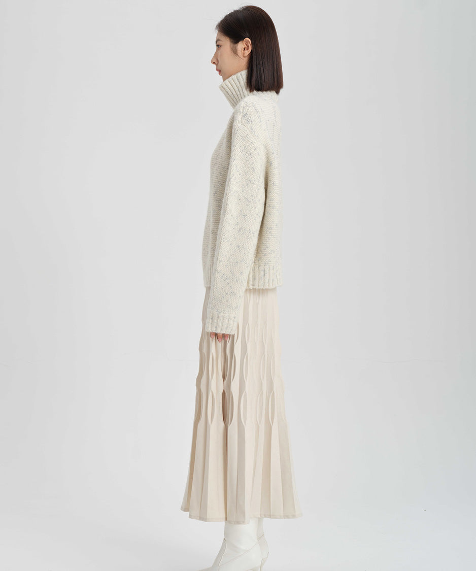 Ribbon Cutout Knit Sweater