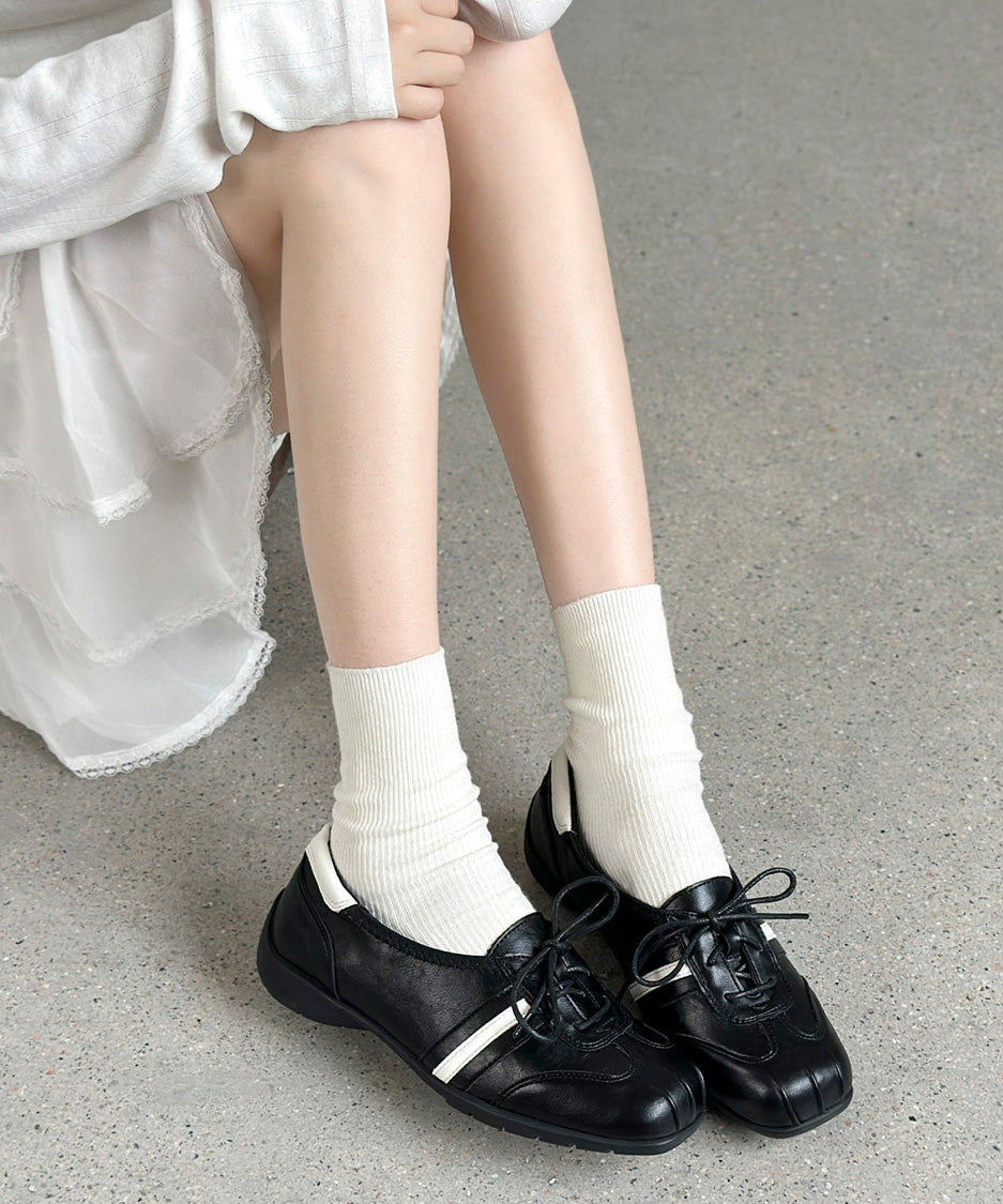 Sculpted Lace Up Shoes