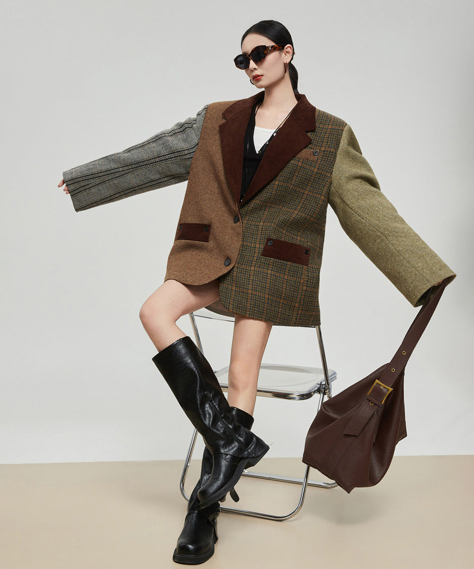 Patchwork Tailored Jacket