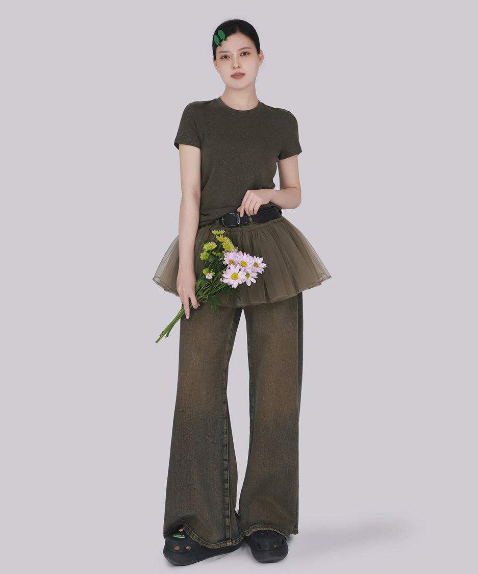 Halo Flare Mini Skirt
