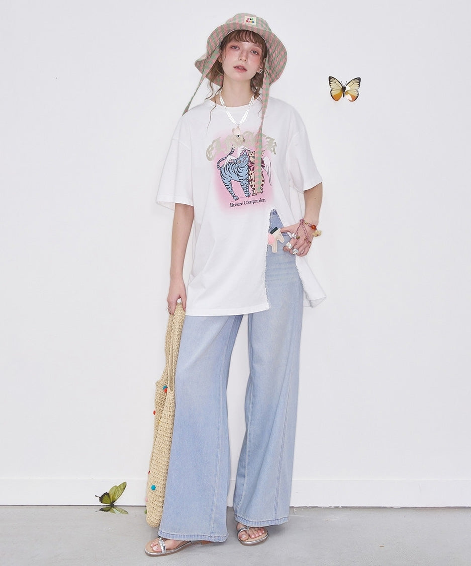 Cat Patch Graphic Top