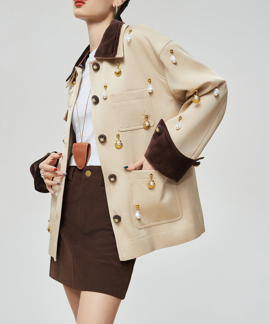 Pearl Charm Panel Jacket
