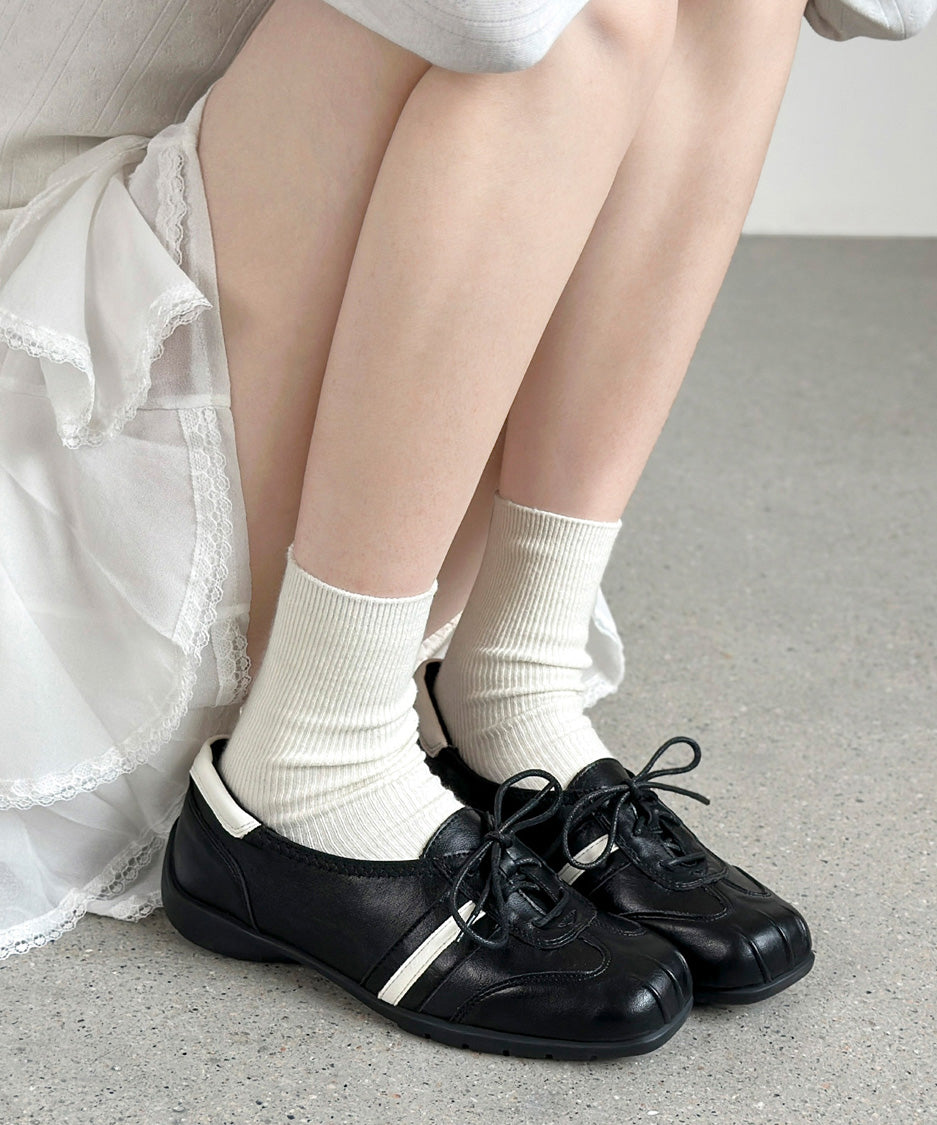 Sculpted Lace Up Shoes